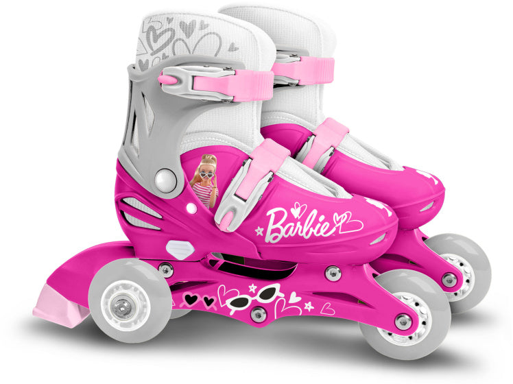 Mattel 2-in-1 Skates Hardboot Verstelbaar Roze Wit maat 27-30