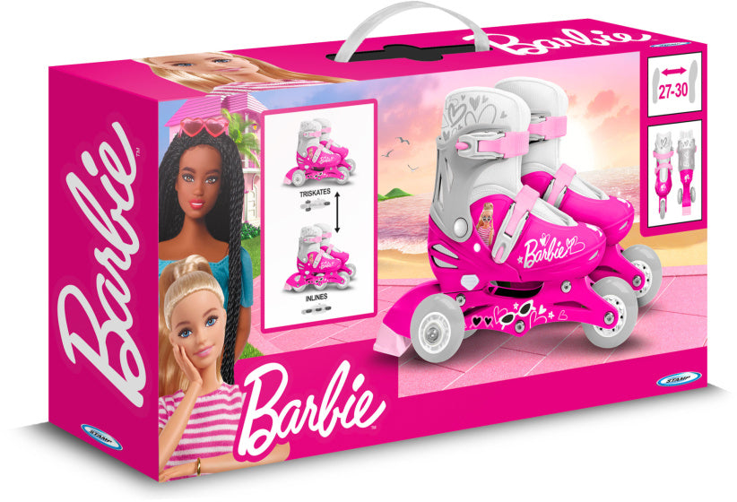 Mattel 2-in-1 Skates Hardboot Verstelbaar Roze Wit maat 27-30