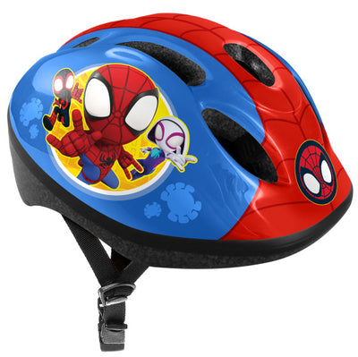 Marvel spidey fietshelm verstelbaar blauw rood maat 52-56 cm (s)