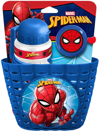 Marvel spider-man kinderfietsaccessoires blauw 3-delig