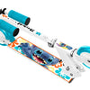Disney stitch 2-wiel kinderstep opvouwbaar voetrem wit petroblauw