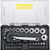 Stanley handgereedschap stanley fatmax pro-stack - dopsleutelset - 37-delige set - 1 4 aansluiting