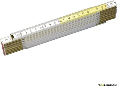 Stanley handgereedschap duimstok geel wit | 2m - 15mm - 0-35-458