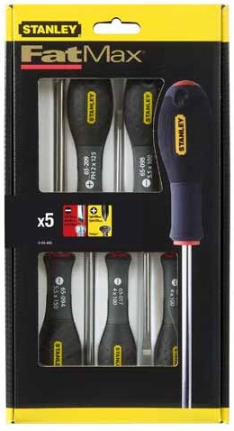 Stanley handgereedschap fatmax® 5-delige schroevendraaierset parallel phillips - 0-65-440