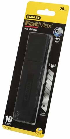 Stanley handgereedschap fatmax reserve afbreekmes 25mm (5 stuks) - 0-11-725