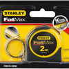 Stanley handgereedschap fatmax rolbandmaat 2m sleutelhanger - fmht0-33856