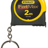 Stanley handgereedschap fatmax rolbandmaat 2m sleutelhanger - fmht0-33856