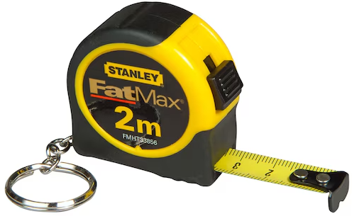 Stanley handgereedschap fatmax rolbandmaat 2m sleutelhanger - fmht1-33856