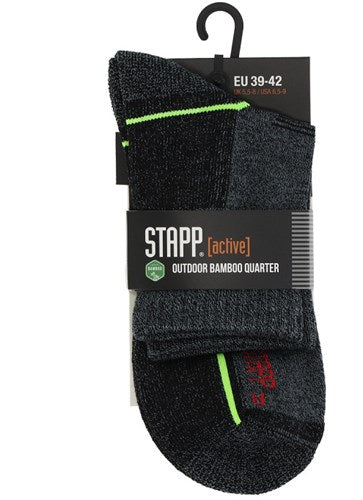 Stapp active outdoor bamboo quarter 29605 | donkergrijs 6550 | maat 43 - 8719534312832