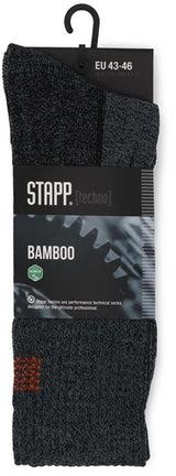 Stapp techno bamboo sok 28400 donkergrijs oranje | 6556 donkergrijs oranje | maat 38 - 00.134.007.35 - afbeelding 1