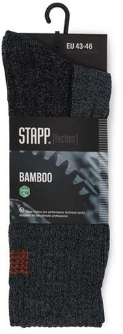 Stapp techno bamboo sok 28400 donkergrijs oranje | 6556 donkergrijs oranje | maat 38 - 00.134.007.35 - afbeelding 1
