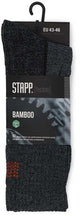Stapp techno bamboo sok 28400 donkergrijs oranje | 6556 donkergrijs oranje | maat 38 - 00.134.007.35