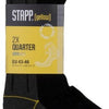 Stapp yellow quarter 2-pack sokken 4435 | 699 zwart | maat 42 - 38.134.046.39