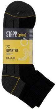 Stapp yellow quarter 2-pack sokken 4435 | 699 zwart | maat 50 - 38.134.046.47 - afbeelding 1