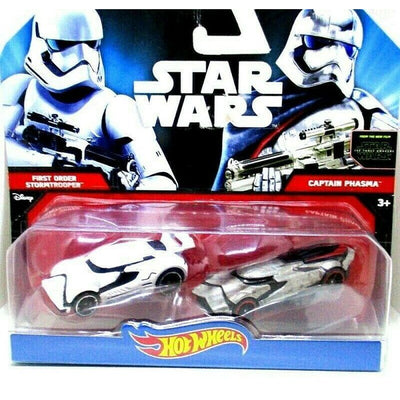 star wars 2 auto apos;s captain phasma samen met first order stormtrooper