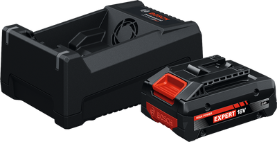 Bosch blauw accu starterset exba18v-40 | 1x exba18v-40 + lader gal 12v 18v-80 - 1600a0373m