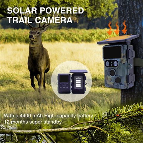 Stealth gear nightjar dual-cam solar 4k wifi wildcamera