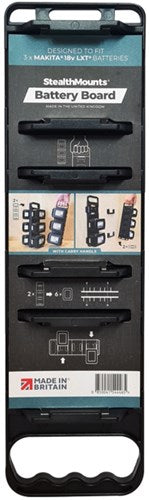 Stealthmounts batterijbord voor makita lxt met handgreep | zwart - bd-mk18-h-1 - afbeelding 1