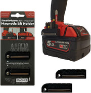Stealthmounts bithouder voor milwaukee m18 | zwart | 2 stuks - bh-mw18-blk-2 - afbeelding 1