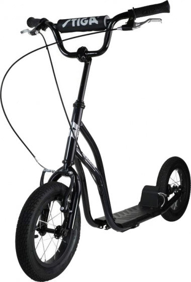 Stiga sports Air scooter 12 inch autoped step zwart