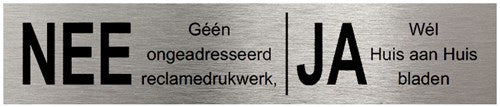 Stoer! ja nee plaatje rvs zwart - 45005510