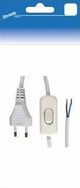 Stroomlijn eurosnoer wit schakelaar 2 meter 6665200
