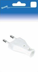 Stroomlijn stekker zwakstroom wit 6640220