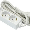 Stroomlijn tcd ra 3-voudig 1,5 meter snoer wit 6672200