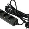 Stroomlijn tcd ra 3-voudig 1,5 meter snoer zwart 6672279