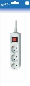 Stroomlijn tcd ra 4-voudig 1,5 meter snoer wit 6672565 - afbeelding 1