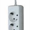 Stroomlijn tcd ra 4-voudig 5 meter snoer wit - 6672563