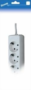 Stroomlijn tcd ra 4-voudig 5 meter snoer wit - 6672563 - afbeelding 1