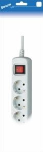 Stroomlijn tcd ra 6-voudig 5 meter snoer wit - 6672013 - afbeelding 1