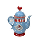 Studio koekepeer theepot 1l blauw
