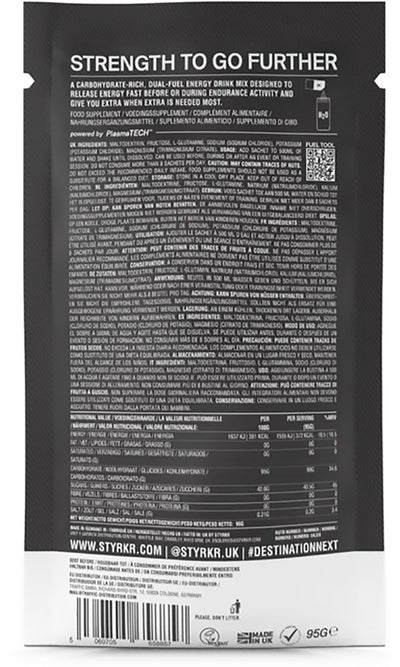 Styrkr mix90 dual-carb energy drink mix