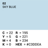 Superior Achtergrondpapier 02 Sky Blue 1,35 x 11m