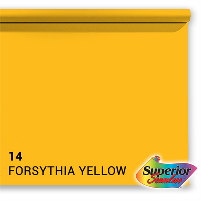 Superior Achtergrondpapier 14 Forsythia Yellow 1,35 x 11m