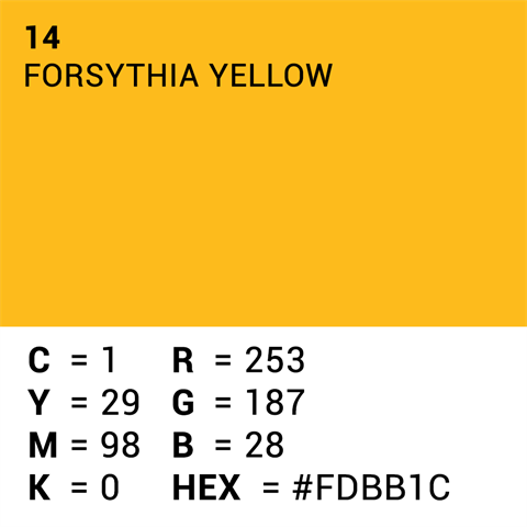 Superior Achtergrondpapier 14 Forsythia Yellow 1,35 x 11m