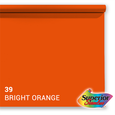 Superior Achtergrondpapier 39 Bright Orange 1,35 x 11m