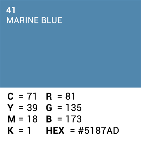 Superior Achtergrondpapier 41 Marine Blue 1,35 x 11m