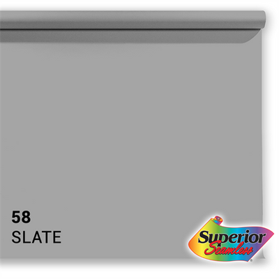 Superior Achtergrondpapier 58 Slate Grey 1,35 x 11m