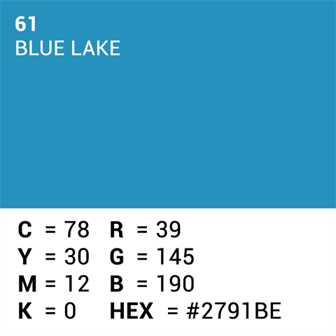 Superior Achtergrondpapier 61 Blue Lake 1,35 x 11m