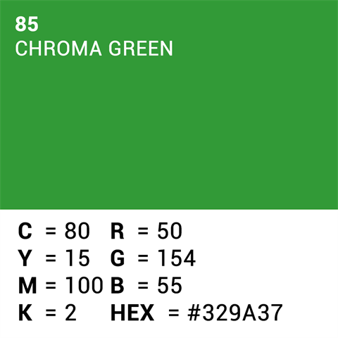 Superior Achtergrondpapier 85 Chroma Key Green 3,56 x 15m