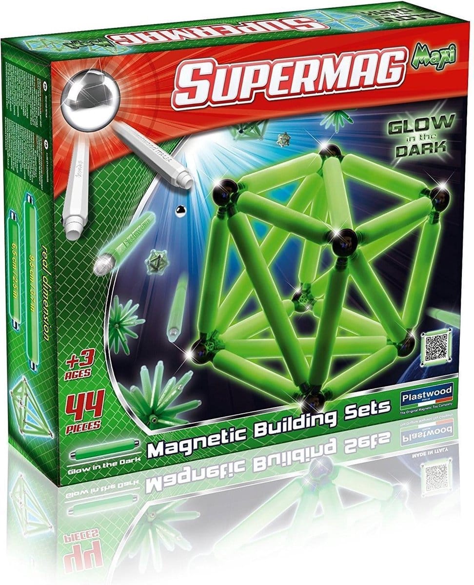 supermag maxi glow 44 delige magnetenset