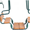SwingKing Duoschommel 250 270 cm Staal Groen Naturel