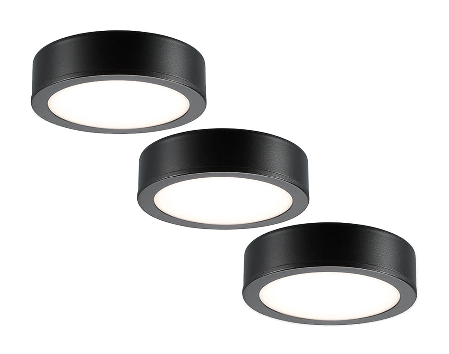 Sylvania keukenspot led - set van 3 - 270 lm - ip20 - zwart