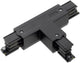 Enzo t-stuk links vast 90gr tbv. rail 3-fasen zwart - 5050055