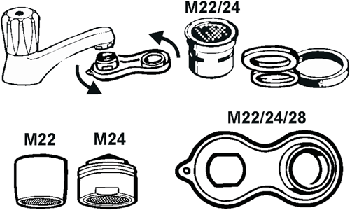 Cornat set eco perlators m22+m24+sleutel - t307101