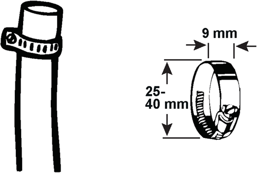 Cornat spanring 25-40mm 1st rvs - t308304