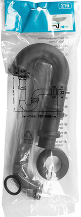 Cornat buissifon metaal 1 1 4 120mm 216 zw - t3175021 - afbeelding 2